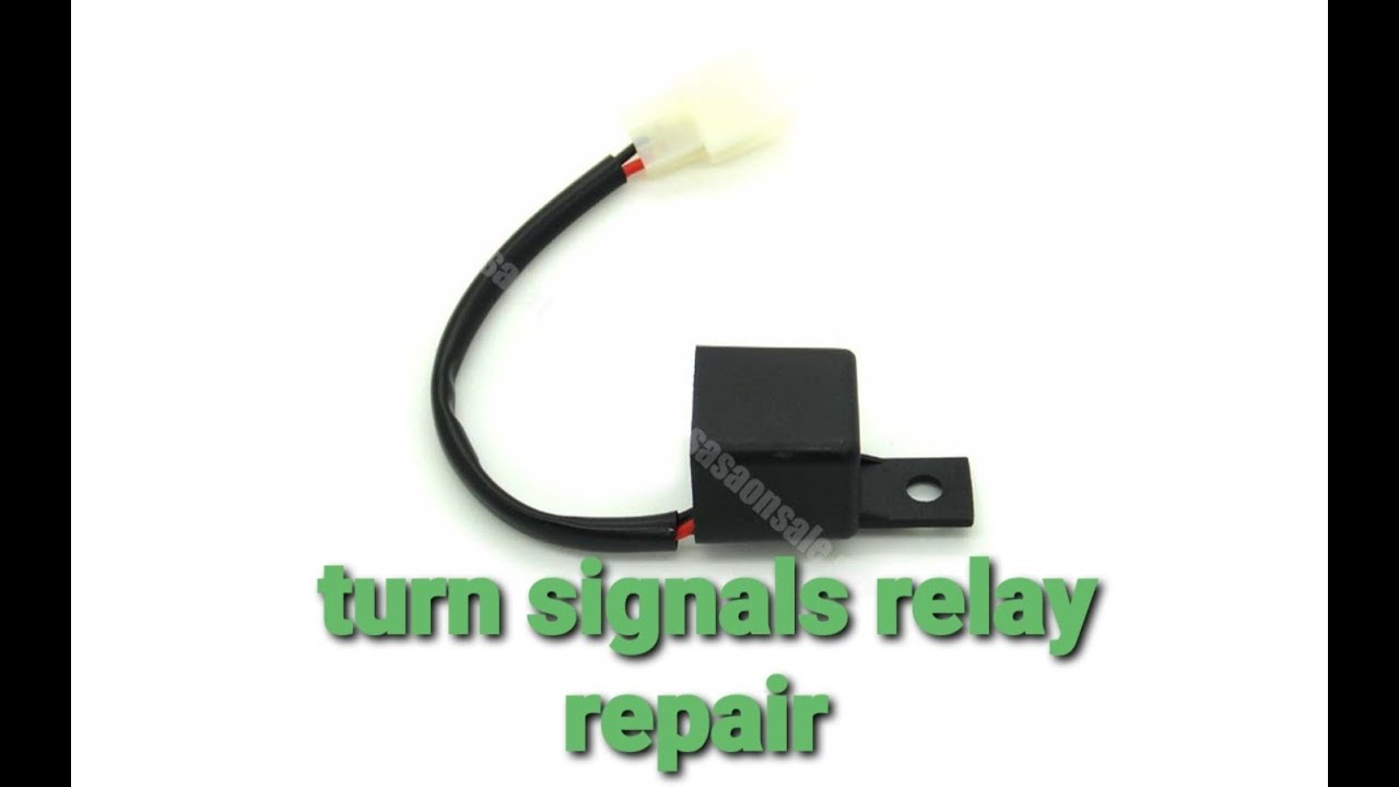 motorcycle turn signals relay - YouTube