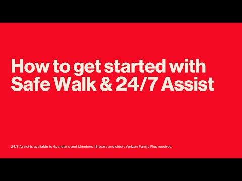 Verizon Family - How To Use Safe Walk & 24/7 Assist
