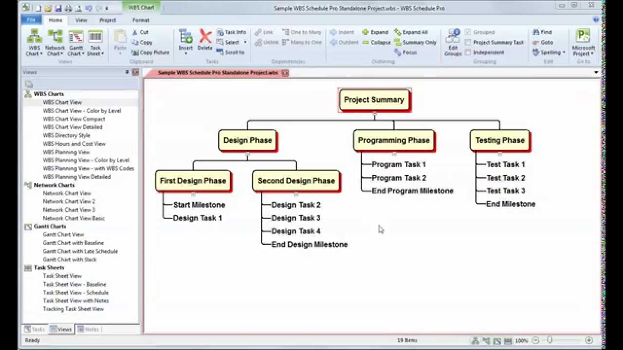 Wbs Chart Pro