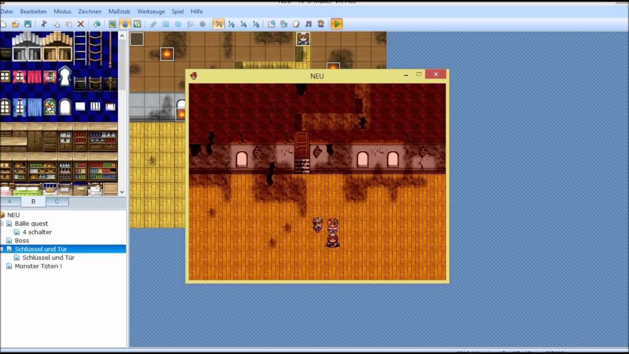 RPG MAKER Tutorial German/ BRENNENDES HAUS - Teil 1 - YouTube