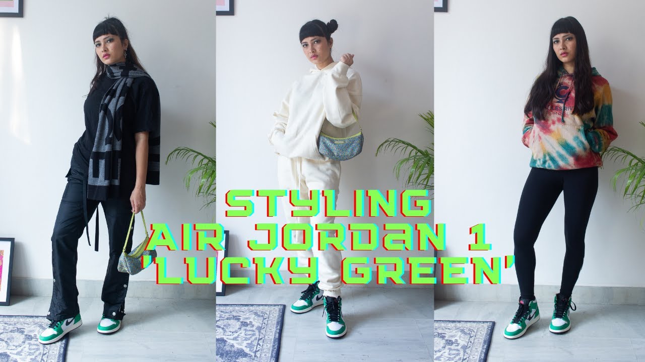 green jordan outfit