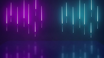 Vertical Glowing Neon Lights Stage Loop Animated Background - Fee Background Design