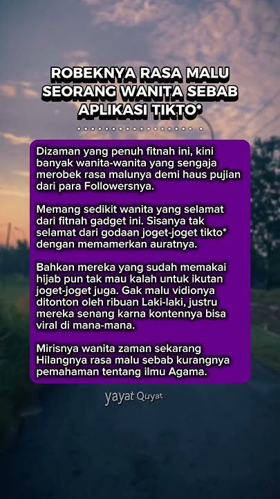 Robeknya rasa malu seorang wanita #short