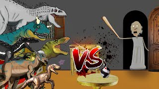 Dinosaurs Battle | Granny VS Jurassic World Dinosaurs-Granny Animation(01)