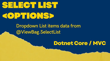 SelectList using @ViewBag to fill items or options in the Dropdown