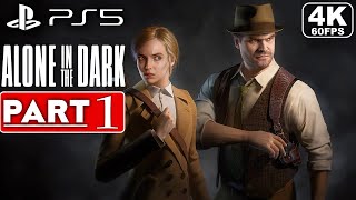 ALONE IN THE DARK Gameplay Walkthrough Part 1 FULL DEMO [4K 60FPS PS5] - No Commentary