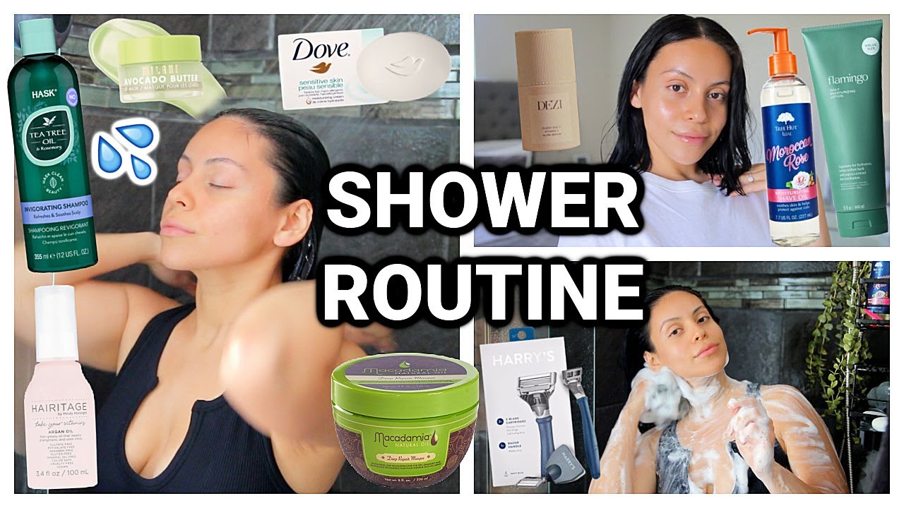 MY SHOWER ROUTINE (feminine hygiene, skincare, haircare + more!) - YouTube