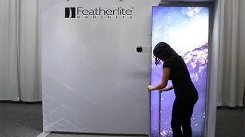 Radiant Portable Backlit Trade Show Exhibit Setup