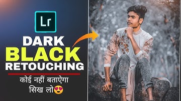 Dark Black Tone editing Lightroom mobile - Azmer Creation