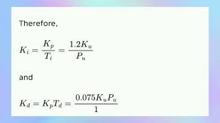 EE25C07 UNIT 6 PID control algorithms - Ziegler-Nichols based PIDcontroller design