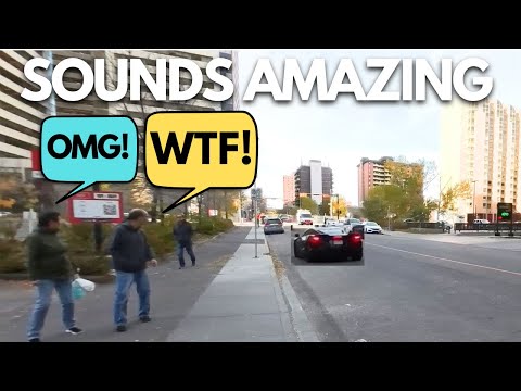 C8 Corvette With Killer Exhaust Terrorizes Down Town