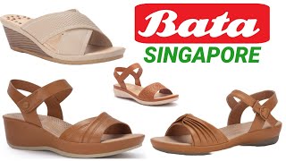 Bata Singapore Collection 2024 Sandal Slip-On Pump Belly Shoes Slippers For Women Ladies