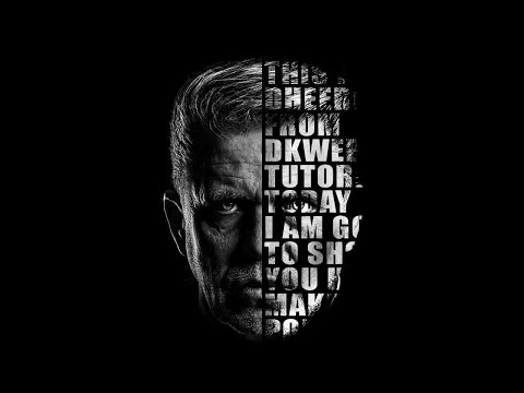 Face Typography I Text Portrait Tutorial Photoshop CS  in Hindi