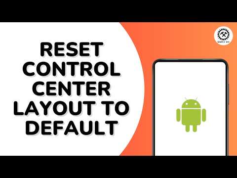 How to Reset Control Center Layout to Default on Android | Quick Panel Layout Android