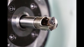 Tri-Fine - Indexable deep hole drills featuring inserts with chip splitter and built-in wiper