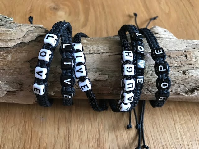 Bracelet Letters  Upcyclers 