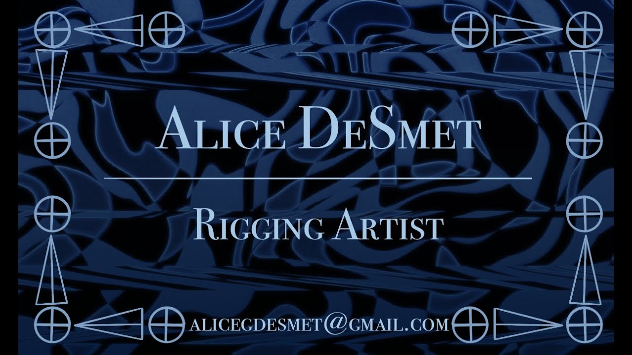 Alice DeSmet Game Rigging Demo Reel - YouTube