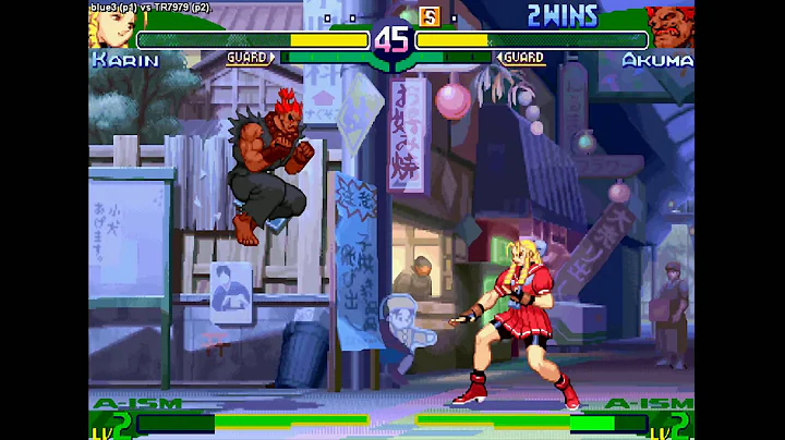 Street Fighter Alpha 3 @ Fightcade - blue3 (Karin)...