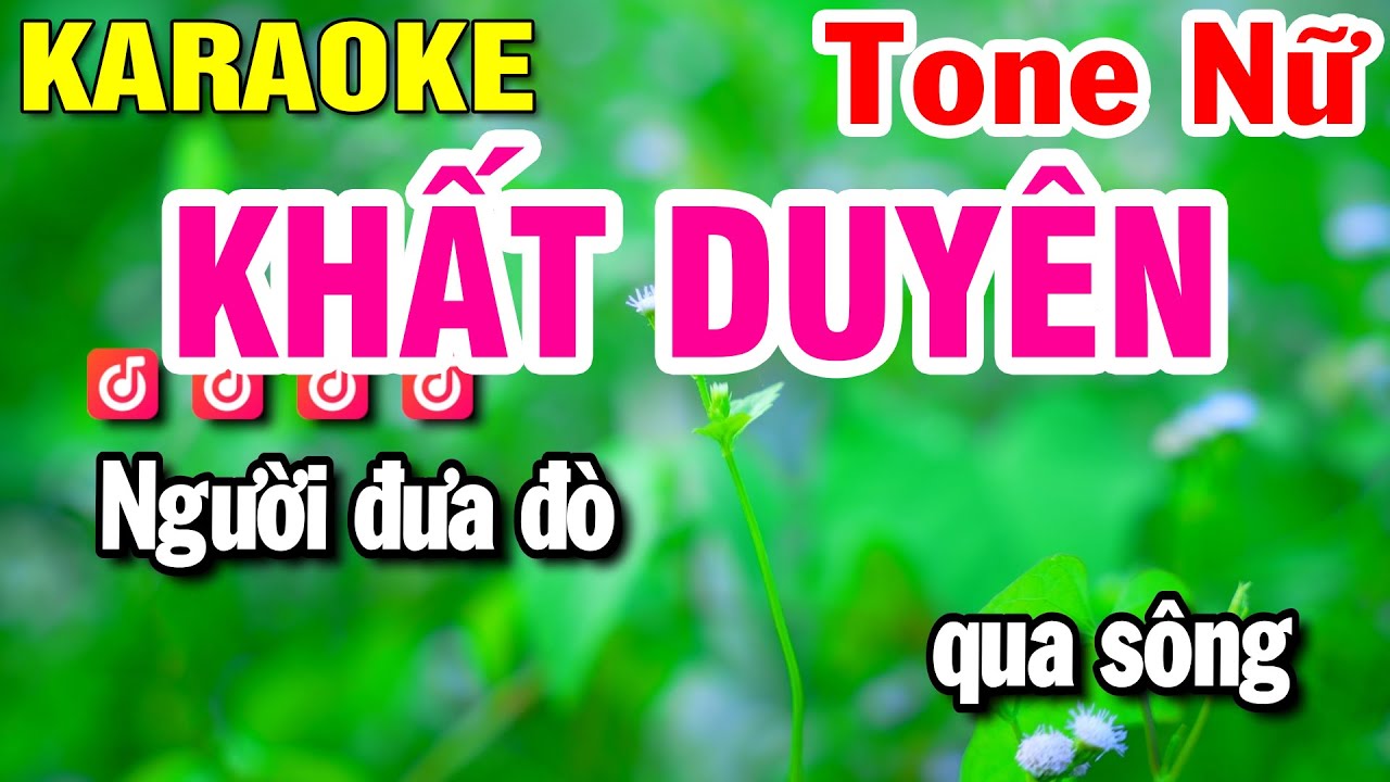 Khất Duyên Karaoke Tone Nữ (Em) Nhạc Sống | Huỳnh Lê