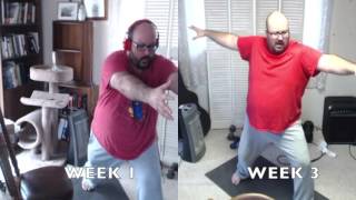 DDPYoga Progress: Week 1 vs. Week 3