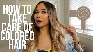 HOW TO TAKE CARE OF COLORED HAIR