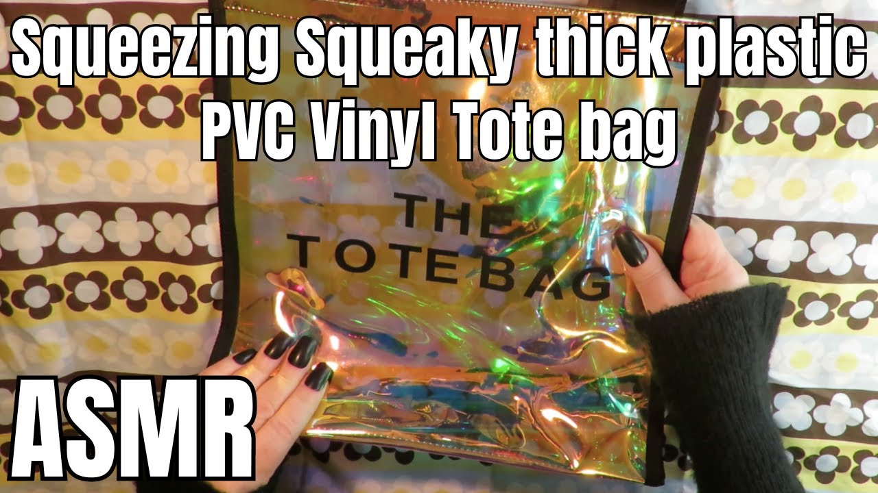 ASMR Squeezing  PVC Vinyl Bag / No Talking / No Tapping #asmr #satisfying #triggers #tingles #velcro
