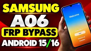 Samsung A06 FRP Bypass 2026 Android 15/16 | Samsung A06 FRP Android 15/16 | Samsung A06 FRP 2026