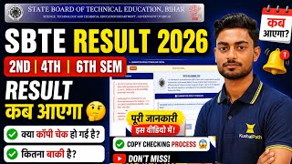 SBTE Result 2026 Update 🔥 | When Will the 2nd, 4th, & 6th Sem Results Be Declared? | Copy Checkin...
