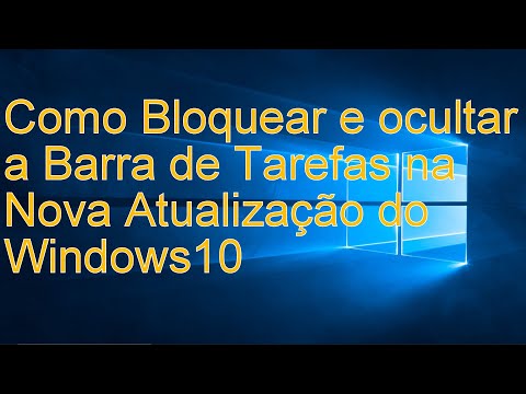 Vídeo: Como Desabilitar A Barra De Tarefas