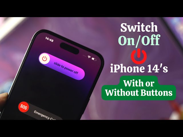 iPhone 14/Pro/Max: How to Turn ON and OFF [Without Power Button] - YouTube