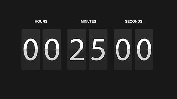 25 Minute Flip Countdown Silent [ Ring at End ]