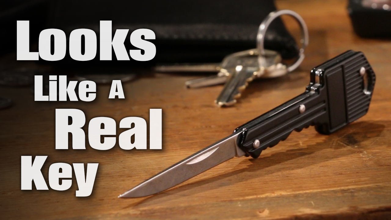 Key-Shaped Stainless Steel Folding Knife