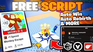 β‘ NEW Rift Hub Script for +1 Speed Monkey Escape | PC and Mobile (2026)