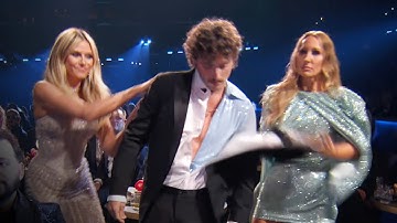 GRAMMYs: Heidi Klum and Nikki Glaser RIP OFF Benson Boone