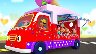 Wheels On The Ice Cream Truck, Yum Yum Song and Nursery Rhymes for Kids