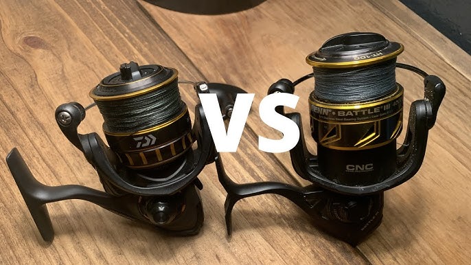 Daiwa BG Reel size comparison, see the difference. Plus some Shark