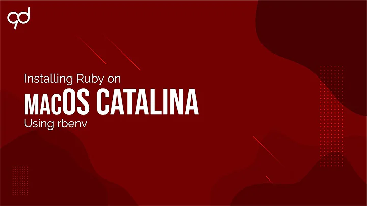 Installing Ruby on macOS using rbenv