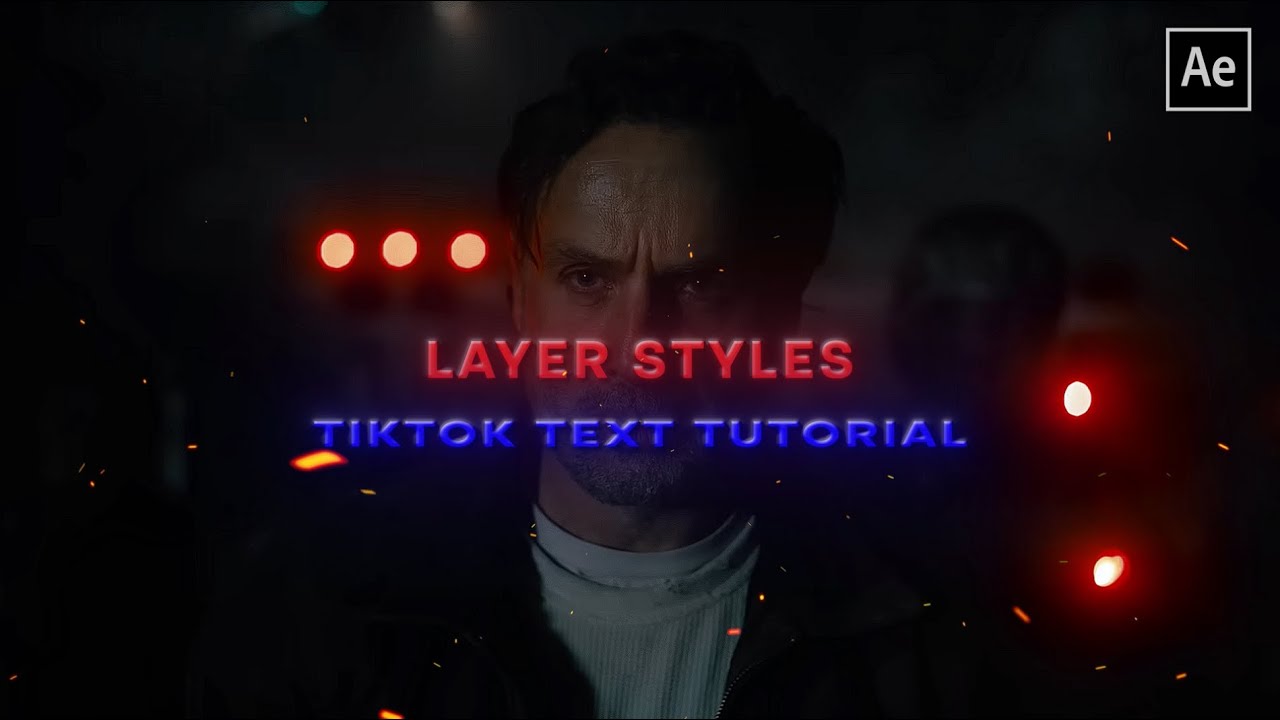 Tiktok layer styles text tutorial | After Effects - YouTube