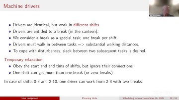 [Scheduling seminar] Hoogeveen, J.A. | November 26 | Planning shunting operations