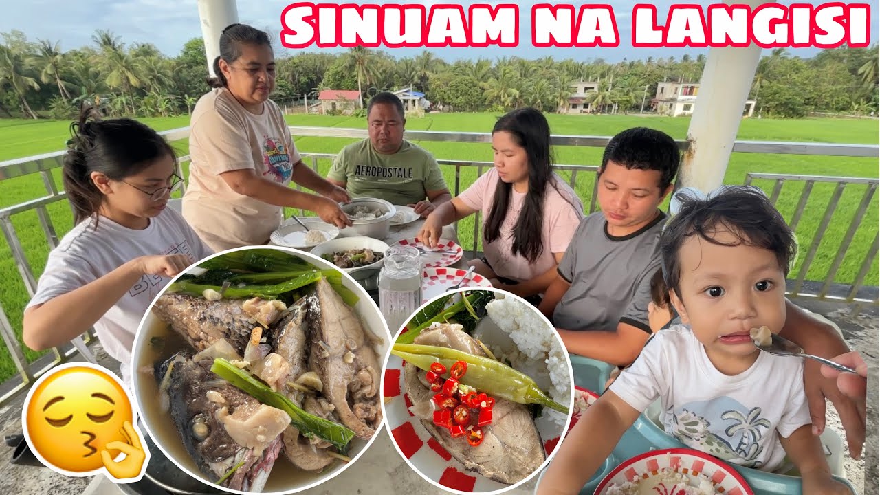 KUMAIN KAMI SA ROOFTOP | SINUAM NA LANGISI NA MAY DAHON NG SILI