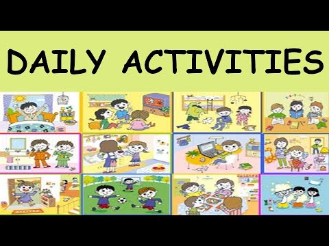 DAILY ACTIVITIES. Распорядок дня- лексика+аудирование.