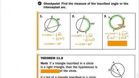 M214 Unit 11.5: Inscribed Angles and Polygons