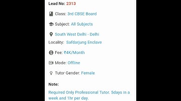 How to Find students for offline / online Home tuition ? Download  "HOME TUTOR JOB"  app play store.