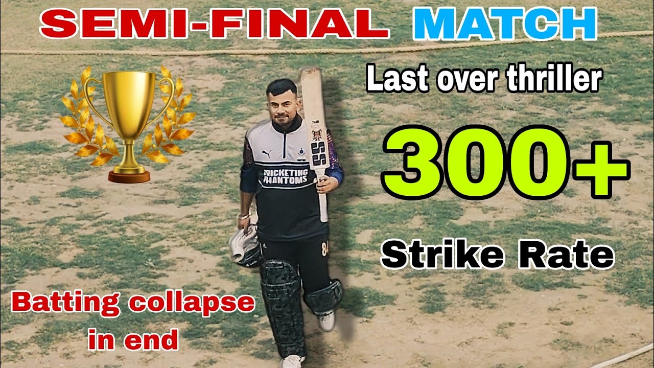 LAST over Thriller 😲 in a SEMI-FINAL MATCH in SONIPAT । BATTING ...