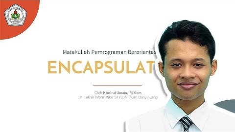 PBO Pertemuan 5 - Encapsulation