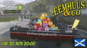 🔴Pakjesboot met GIVEAWAYS? Live! | Eemhuus en Co! #fs25 #live
