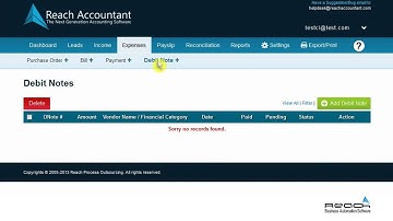 How to Create a Debit Note?