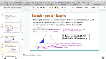 Using Stapplet for Normal Calculations