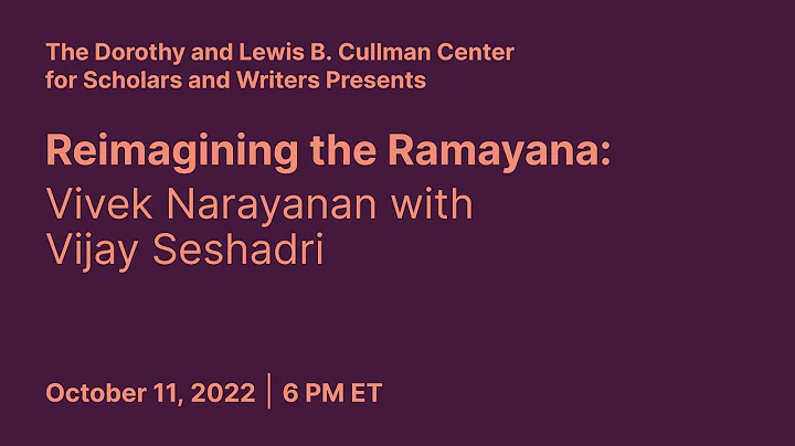 Reimagining the Ramayana: Vivek Narayanan w/ Vijay...