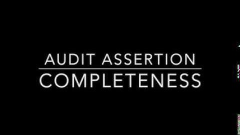 Assertion - Completeness